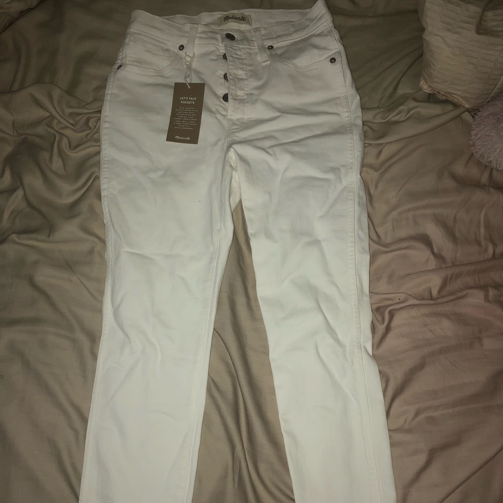 NWT Madewell 10” High Rise Skinny w frayed hem